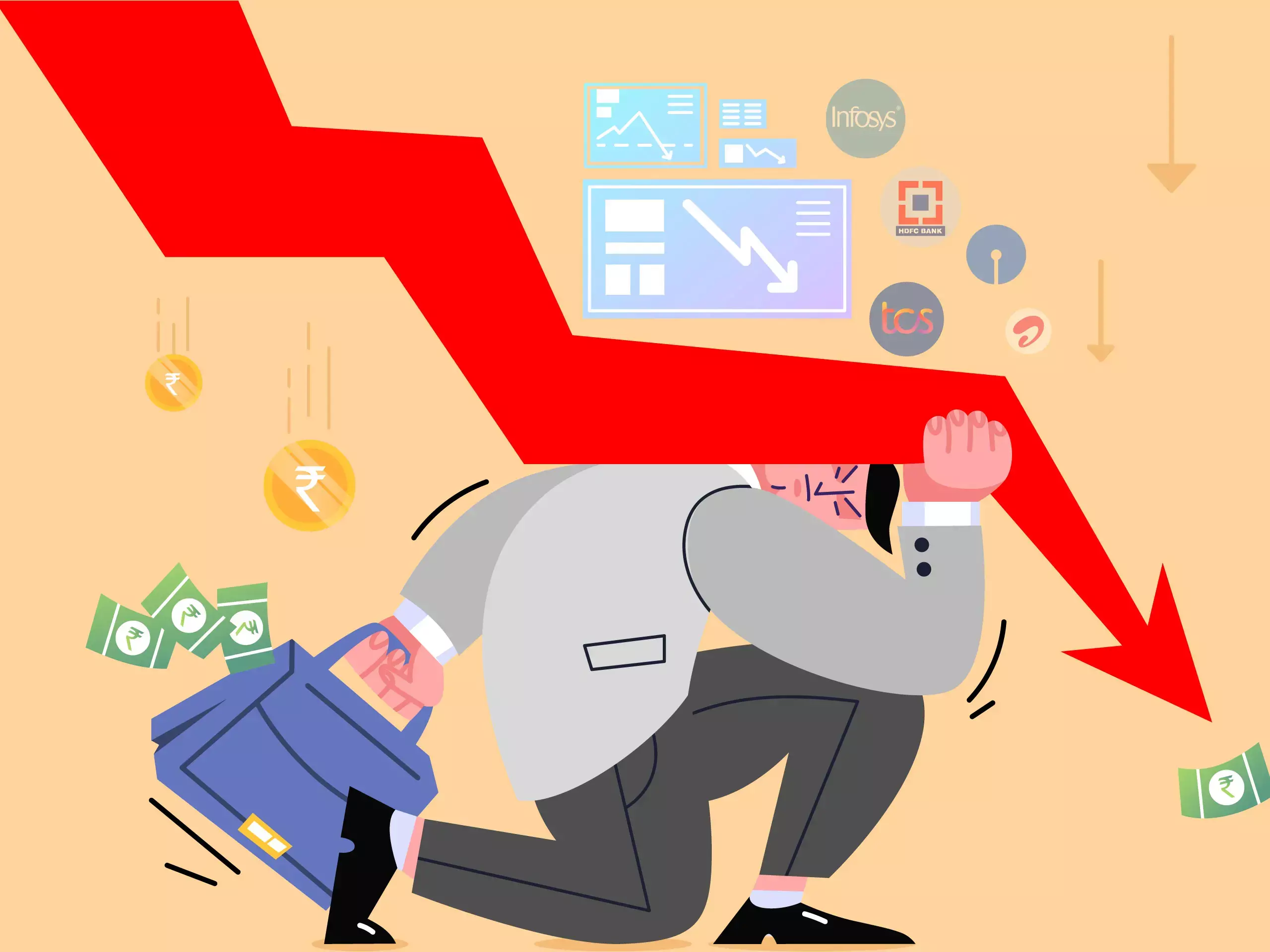 Nine of top 10 firms lose Rs.1.87 lakh cr in market valuation Nine of top 10 firms lose Rs.1.87 lakh cr in market valuation