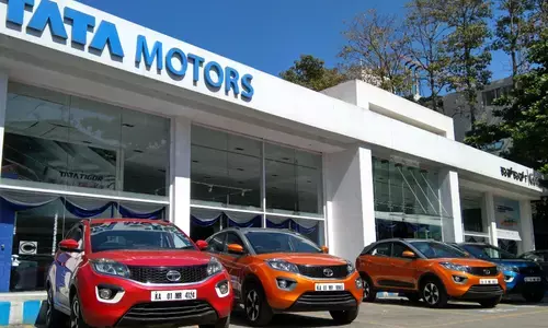 Tata Motors posts 8 pc jump in group global wholesales in Jan-Mar Tata Motors posts 8 pc jump in group global wholesales in Jan-Mar
