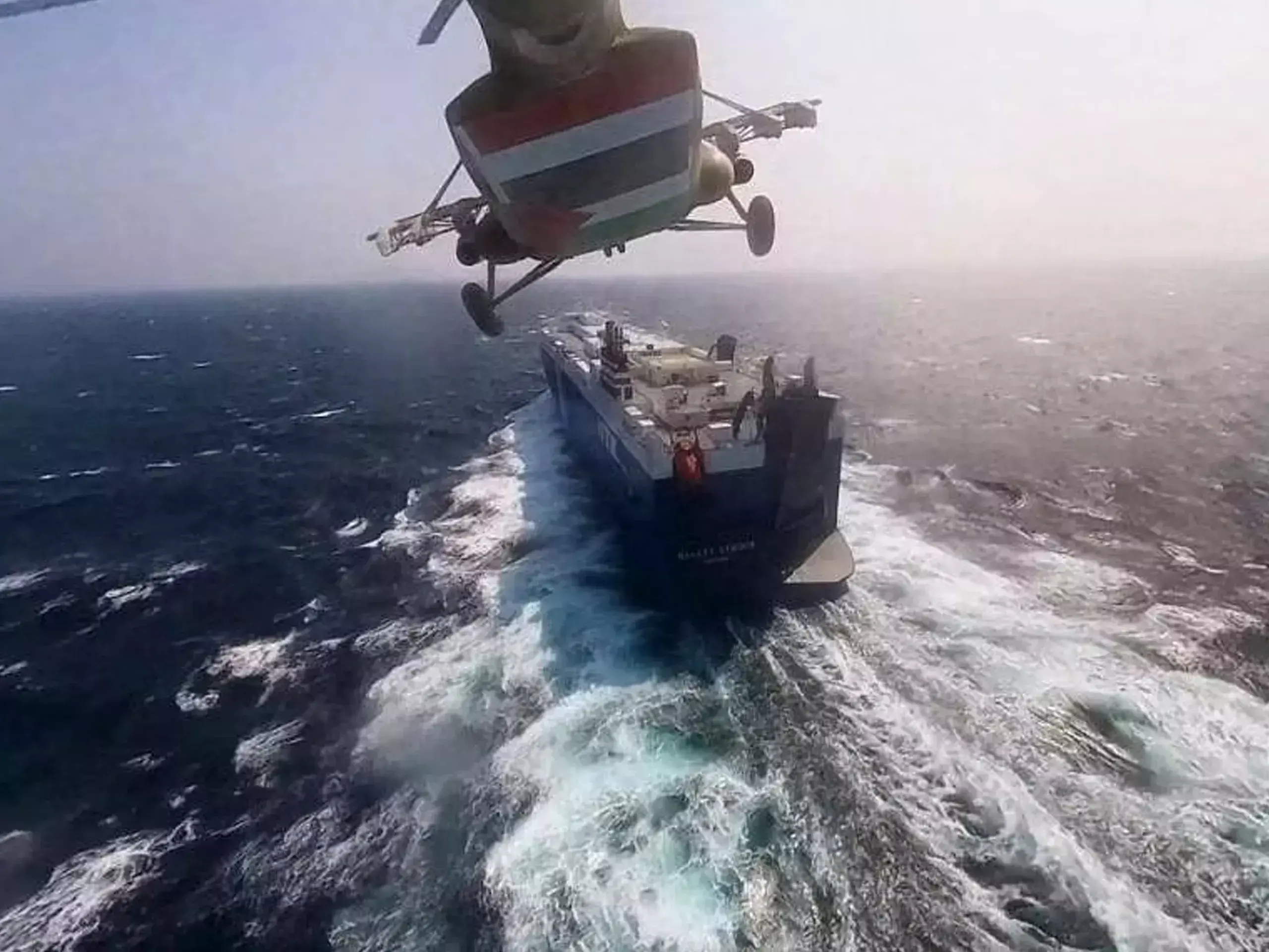 drone hit vessel not indian flagged, says officials drone hit vessel not indian flagged, says officials
