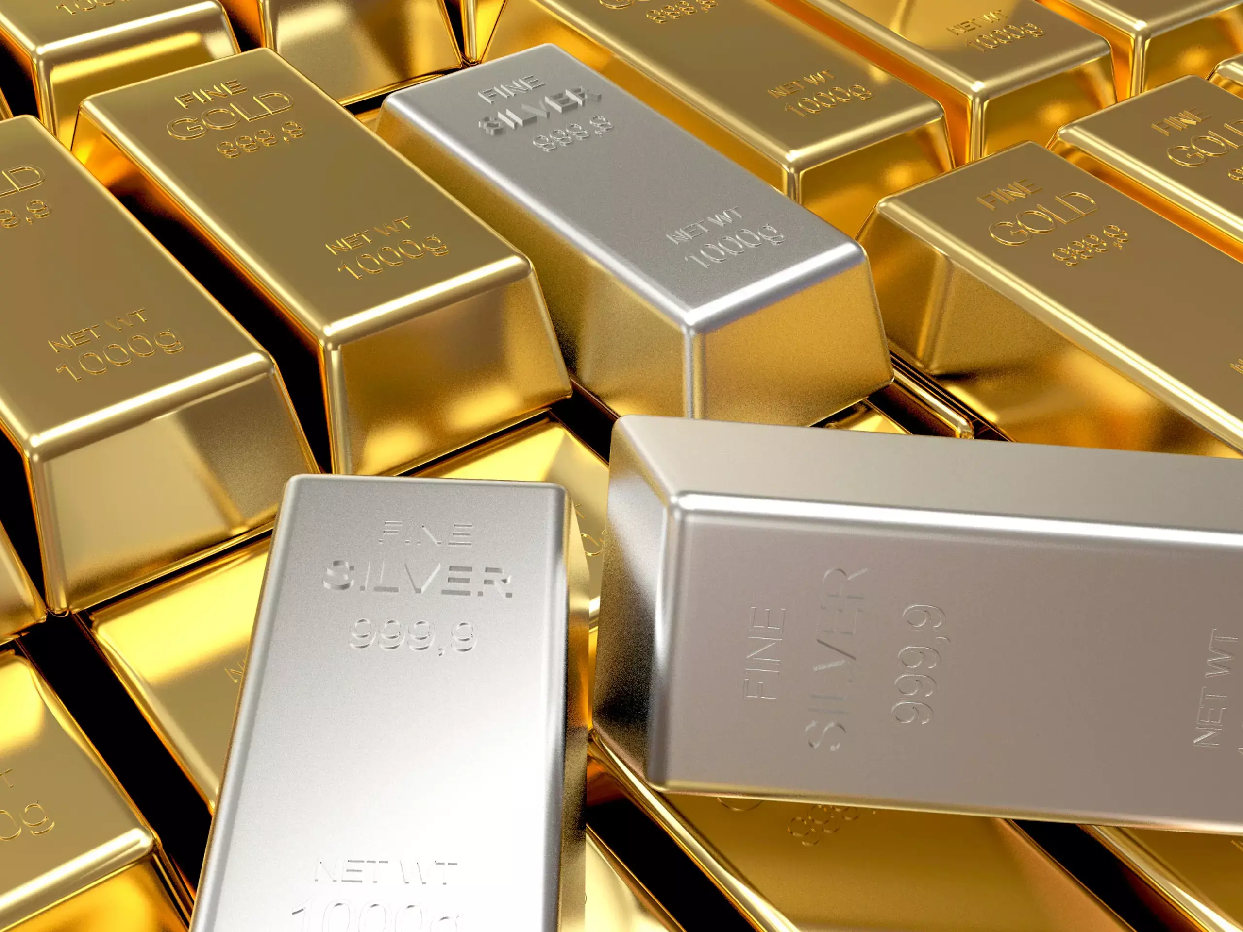 Gold down Rs150, Silver up Rs200 Gold down Rs150, Silver up Rs200