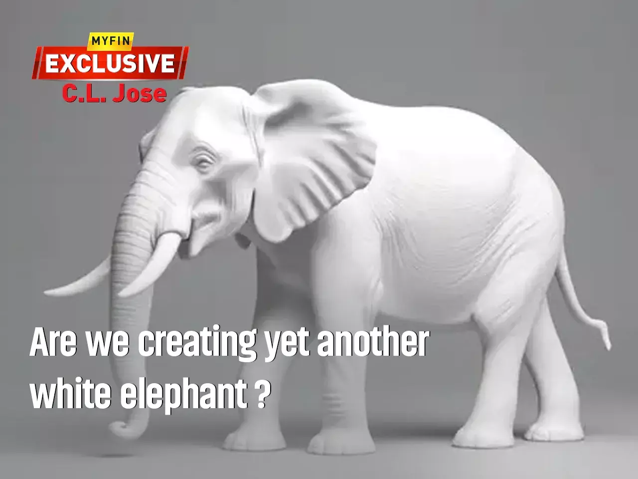 Are we creating yet anonther white elephant? Are we creating yet anonther white elephant?